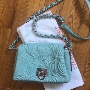 IVANKA TRUMP ice blue shoulder bag
